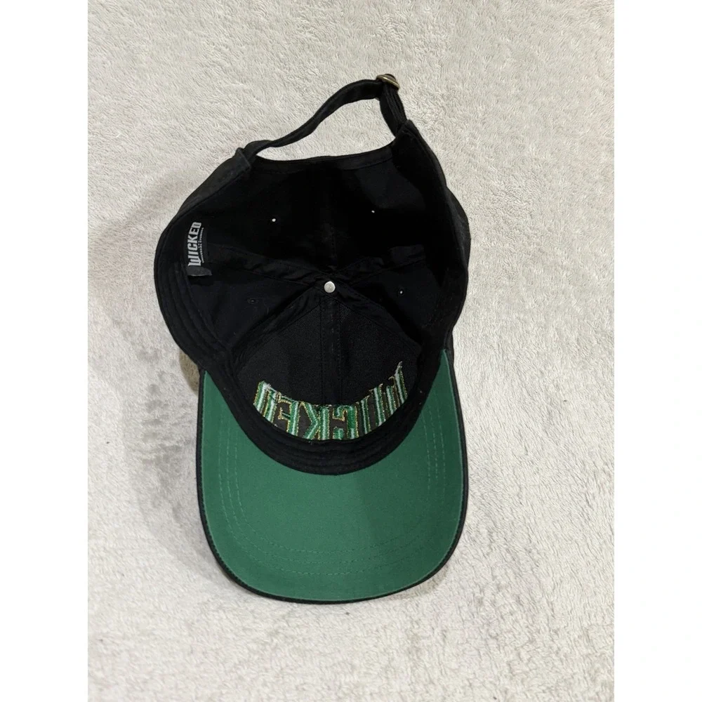 Universal Studios Wicked Embroidered Hat Baseball Cap Strapback Black & Green OS